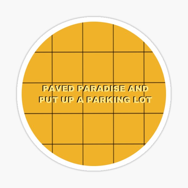 Big Yellow Taxi Sticker Sticker