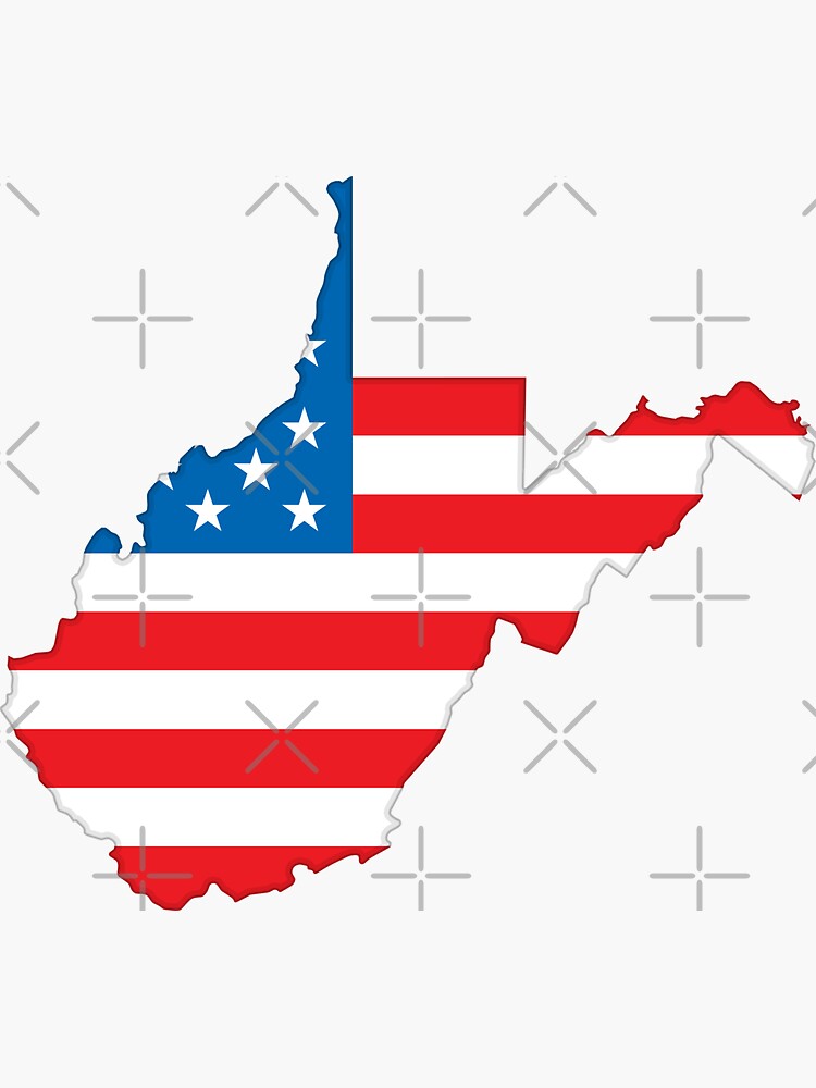 West Virginia WV — USA America American Flag (Star Spangled Banner) by heartusa