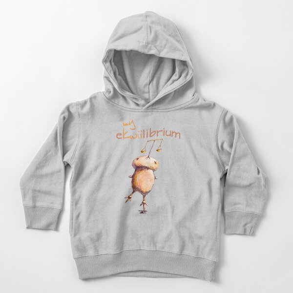 Kwii the kiwi bird & Equilibrium for kids clothes Toddler Pullover Hoodie