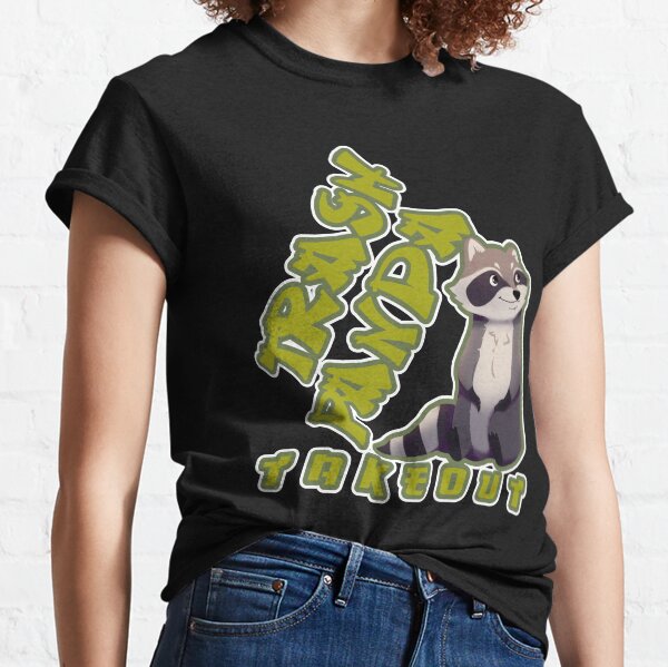 Cute Trash Panda Takeout Foodie Classic T-Shirt