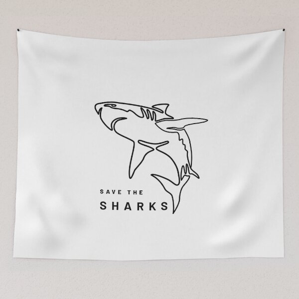 Item preview, Aesthetic Shark Shirt with One Line Drawing - Save the Sharks Shirt - Ocean Shirt for Shark Lovers - Animal Rights - Animal Liberation Shirt designed and sold by Tom N..
