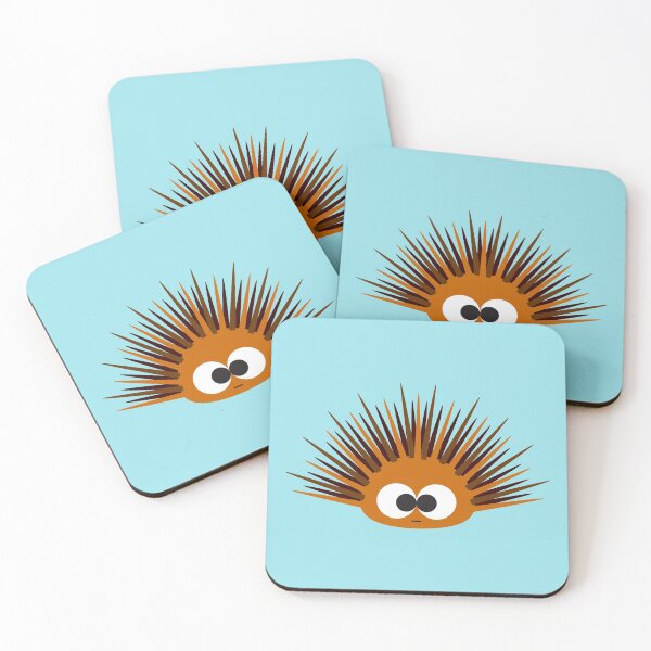 Item preview, Cute Orange Urchin illustration designed and sold by Hedgie Designs.