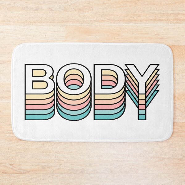 Item preview, Body Retro Aesthetic Modern Pastel Typography designed and sold by Fashionmonger.
