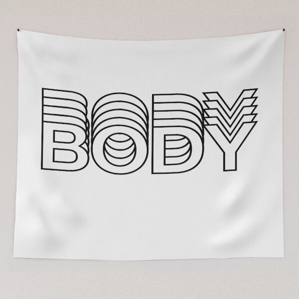 Item preview, Framework Body Retro Aesthetic Modern black and white Typography designed and sold by Fashionmonger.