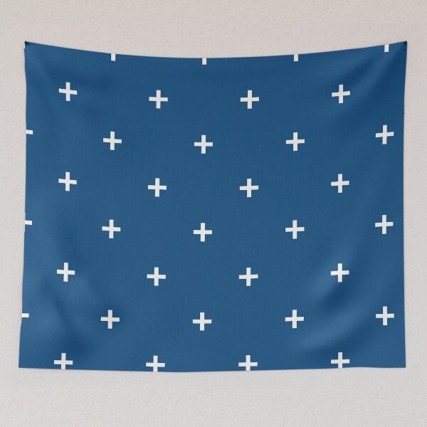 Item preview, Plus Sign in Classic Blue designed and sold by Lisa Barry.