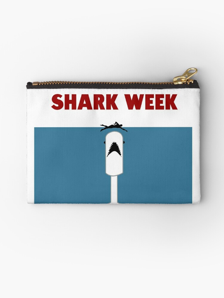 Shark Week Zipper Pouch for Sale by Curtis Brown