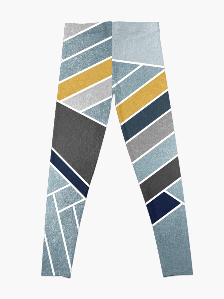 Alternate view of Soft silver/blue/navy/gold Leggings