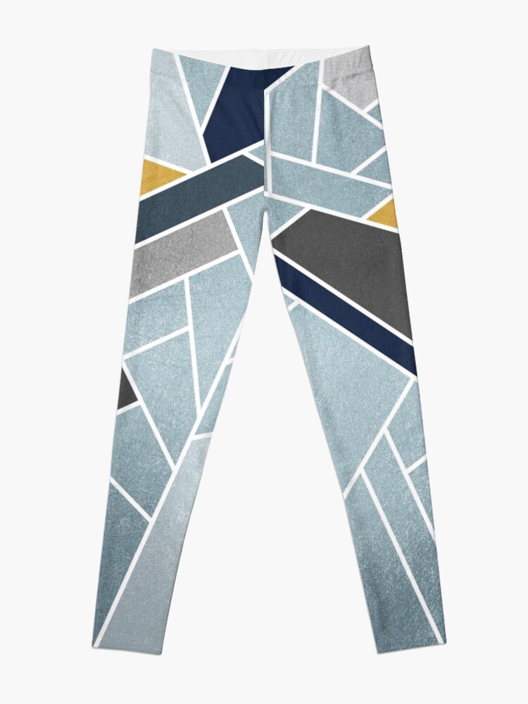 Alternate view of Soft silver/blue/navy/gold Leggings