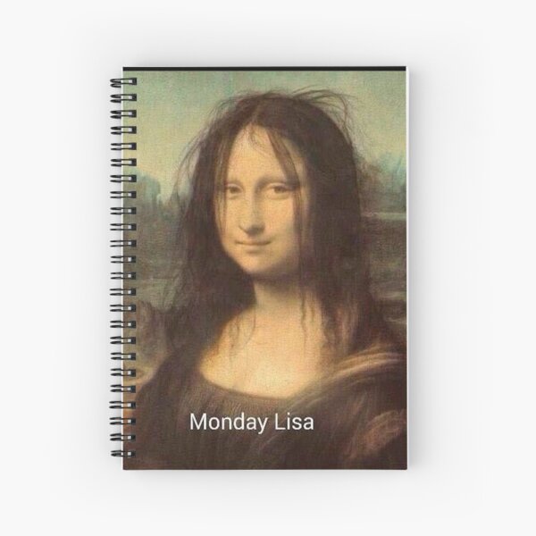 Vista previa del artículo con la obra «Lunes Lisa Mona Lisa Da Vinci broma - Arte posmoderno», diseñado y vendido por MindChirp.