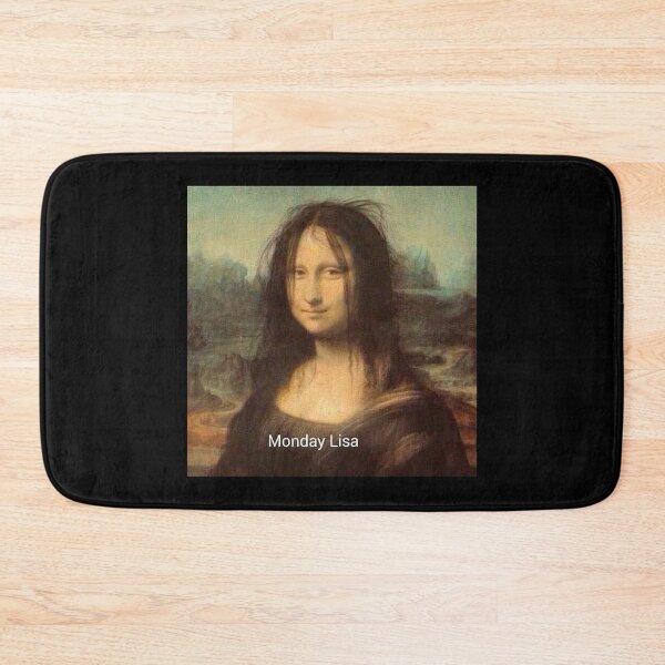 Item preview, Monday Lisa Mona Lisa Da Vinci joke - Postmodern Art designed and sold by MindChirp.