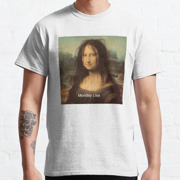 salado Esplendor refrigerador Camiseta «Divertido viento de Mona Lisa en el cabello» de MindChirp |  Redbubble