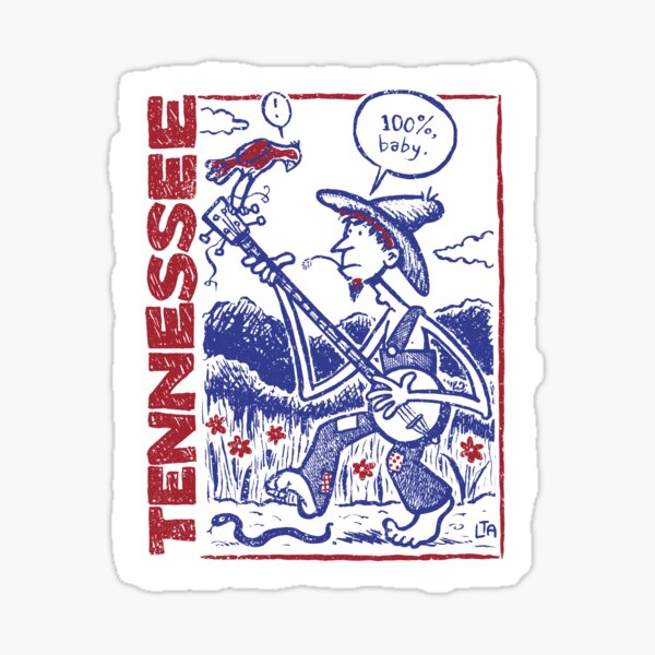100 Percent Tennessee Sticker
