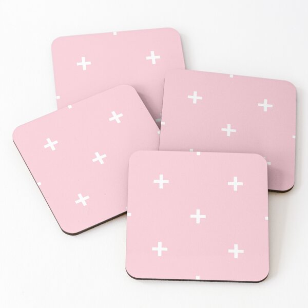 Item preview, Plus Sign in Blush Pink + White designed and sold by Lisa Barry.