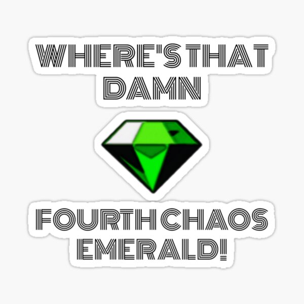 Chaos Emeralds Sticker for Sale by HybridSketches