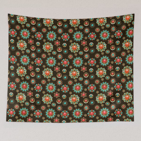 Item preview, Ethnic Brooches Seamless Pattern designed and sold by Blackmoon9.
