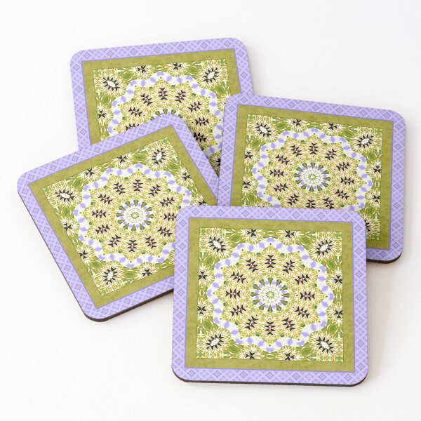 Item preview, Olive lilac ornament, kaleidoscope, mandala, patchwork, olive mandala designed and sold by fuzzyfox.