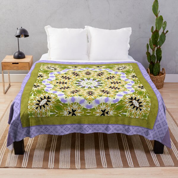 Item preview, Olive lilac ornament, kaleidoscope, mandala, patchwork, olive mandala designed and sold by fuzzyfox.