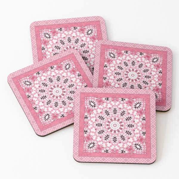 Item preview, pink ornament, kaleidoscope, mandala, patchwork, pink mandala designed and sold by fuzzyfox.