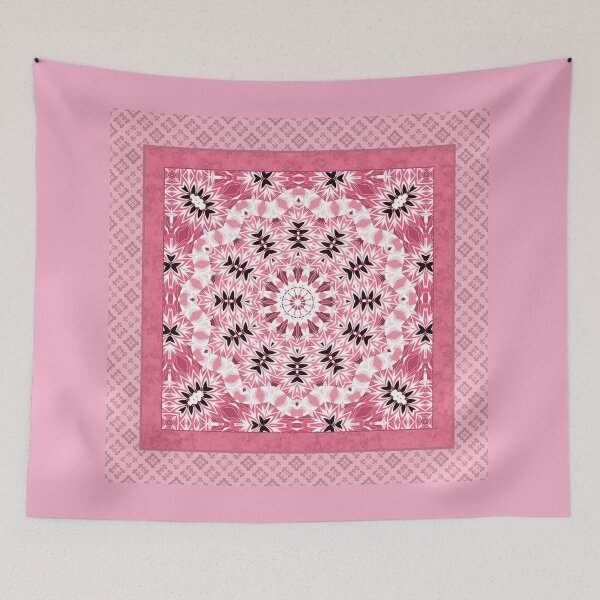 Item preview, pink ornament, kaleidoscope, mandala, patchwork, pink mandala designed and sold by fuzzyfox.