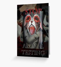 Stop Animal Testing Greeting Card