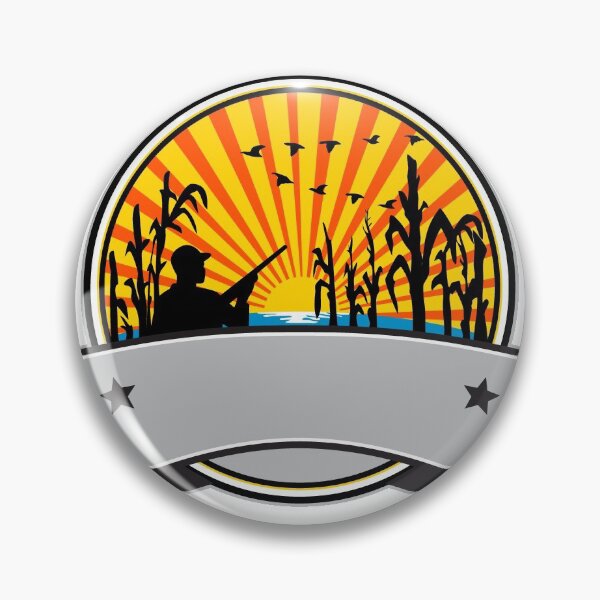 Item preview,  Duck Hunter in Cornfield Circle Retro designed and sold by patrimonio.