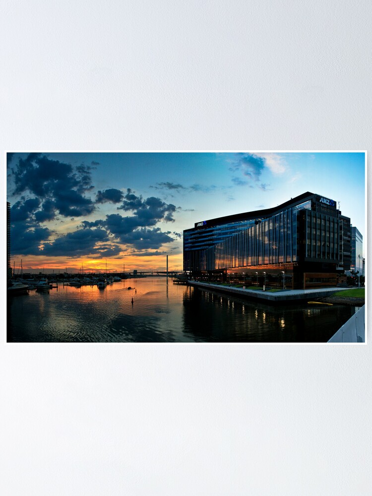 "Sunset Rowing, Docklands." Poster for Sale by RussellCharters Redbubble