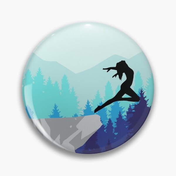 Item preview, Snowy Cliff Leap of Faith designed and sold by Madeleine Hogue.