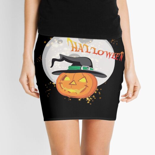Halloween's pumpkin Mini Skirt