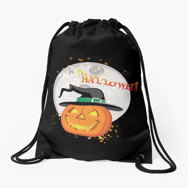 Halloween's pumpkin Drawstring Bag