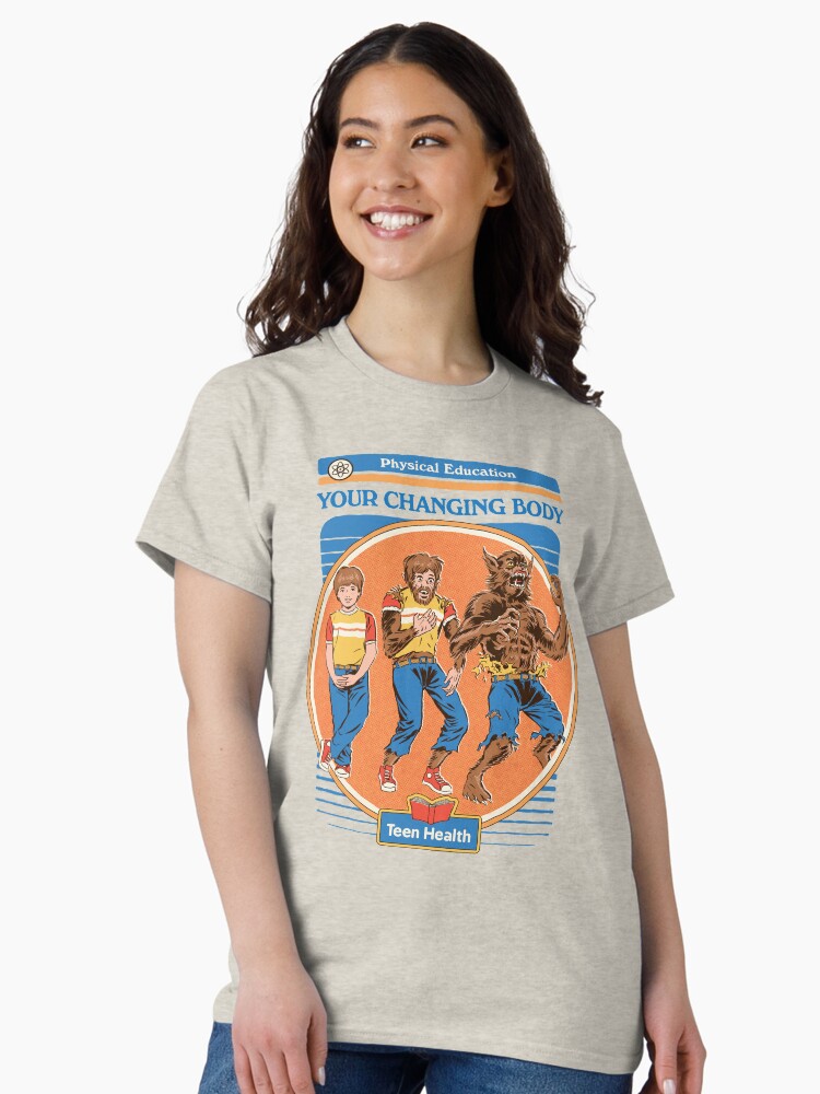 Aperçu 2 sur 7. T-shirt classique avec l'œuvre Votre corps qui change créée et vendue par stevenrhodes.