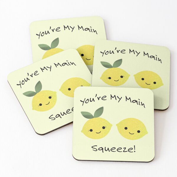 Item preview, You are My Main Squeeze Cute Kawaii Lemons designed and sold by Hedgie Designs.