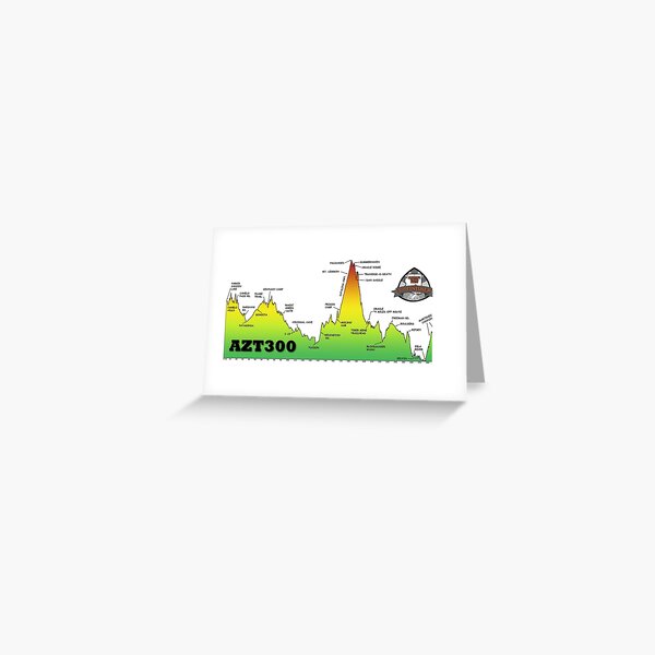 AZT300 Finisher Elevation Profile Greeting Card
