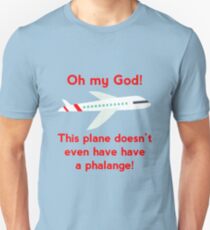 Camiseta ajustada ¡Este avión ni siquiera tiene una falange!