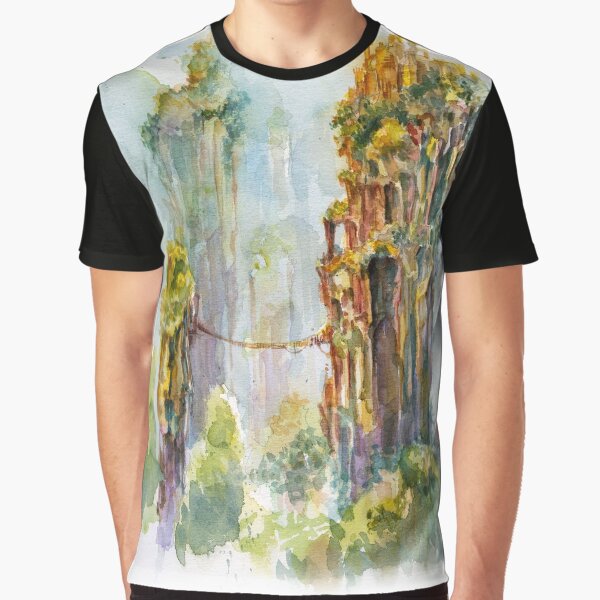 Pillars of Angae - Watercolor Art by Tony Moy Graphic T-Shirt