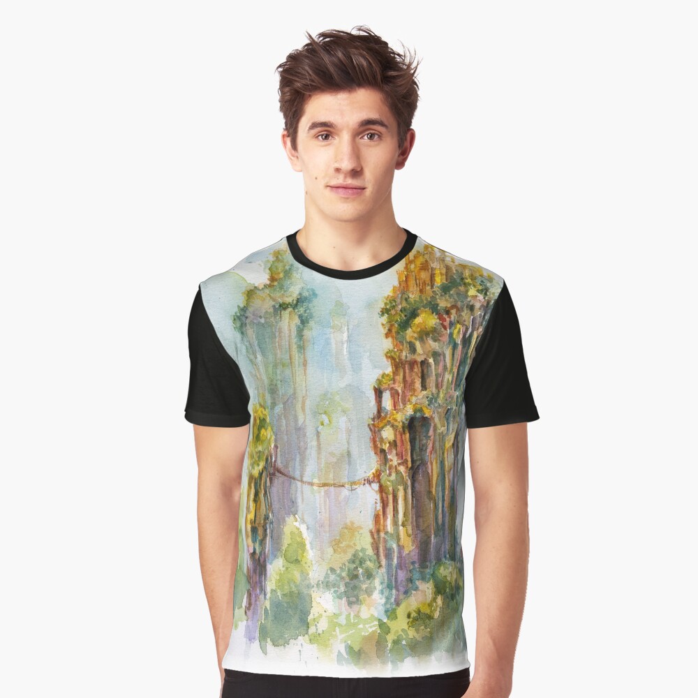 Pillars of Angae - Watercolor Art by Tony Moy Graphic T-Shirt