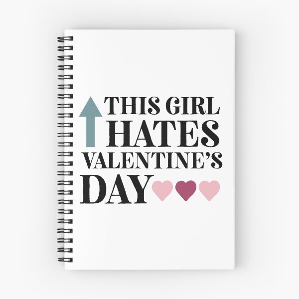 Item preview, This Girl Hates Valentines, Anti Valentines, Singles Awareness Day, Galentines Day, Singles Day, singles awareness day designed and sold by coilsandglory.