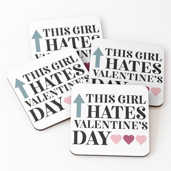 Item preview, This Girl Hates Valentines, Anti Valentines, Singles Awareness Day, Galentines Day, Singles Day, singles awareness day designed and sold by coilsandglory.