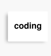 coding Canvas Print