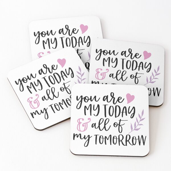 Item preview, All Of My Tomorrow, Valentines Gifts, Sweet Gift Ideas, gifts for boyfriend valentines day,valentines day gifts for husband designed and sold by coilsandglory.