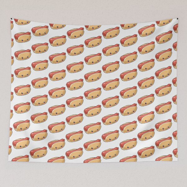 Item preview, Hot Dog Junk Food Kawaii designed and sold by karspaul.