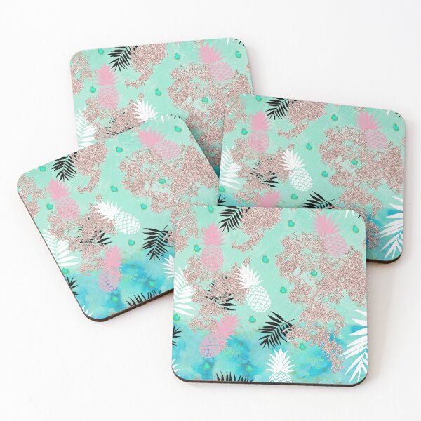 Item preview, Massive Blue Neon Marble Floral Pattern designed and sold by DSDROSE.