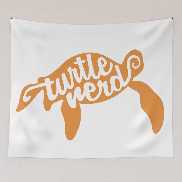Item preview, Turtle Nerd Sea Turtle (Orange) designed and sold by Chisai Letters.