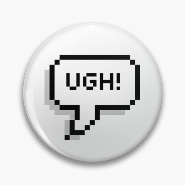Item preview, BTS UGH! Pixel Speech Bubble designed and sold by angiecat-art.