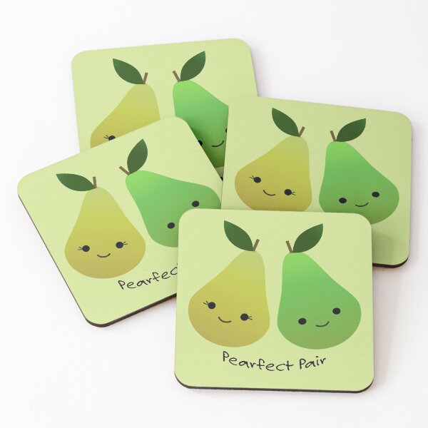 Item preview,  Pearfect  Pair Kawaii Pears designed and sold by Hedgie Designs.