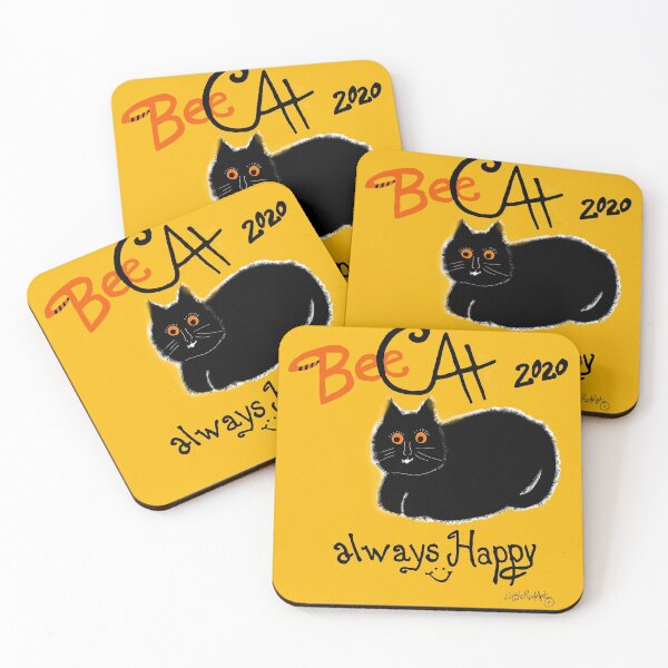 Item preview, BeeCat 2020 Happy New Year designed and sold by Little Red Art.