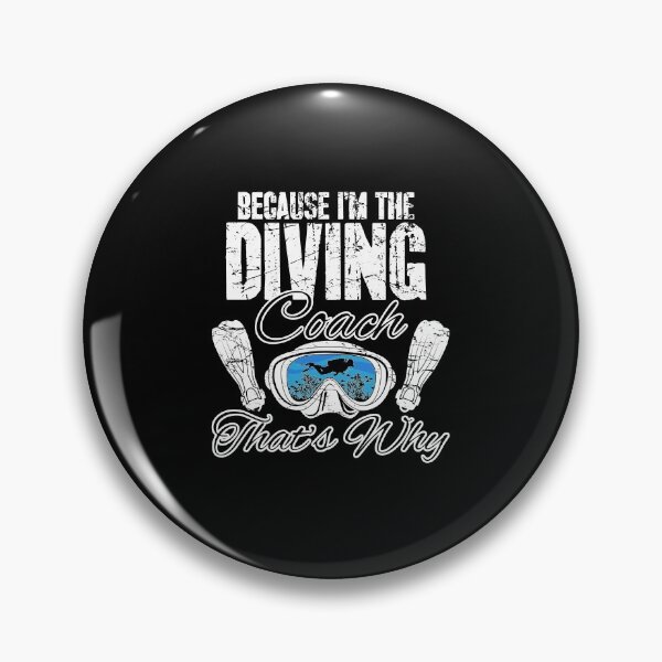 Item preview, Because I'm the diving coach that's why scuba diving designed and sold by Captain Mood.