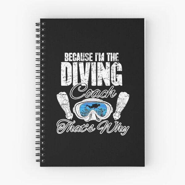 Item preview, Because I'm the diving coach that's why scuba diving designed and sold by Captain Mood.