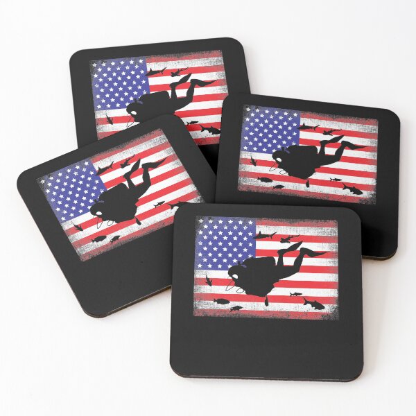 Item preview, Dive Flag Scuba Diving American Flag designed and sold by Captain Mood.