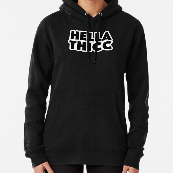 Hella thicc 2025 sweatshirt pink