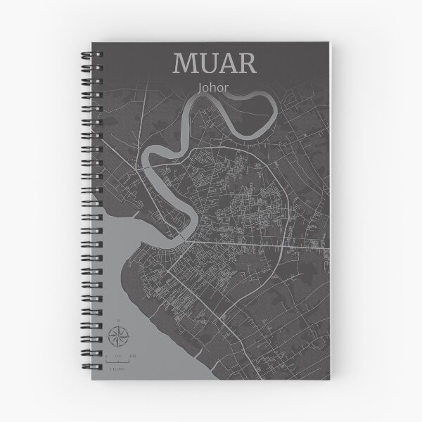 Item preview, Muar Malaysia City Map Art Deco designed and sold by localprideart.